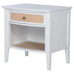 Talia White 1-drawer Nightstand