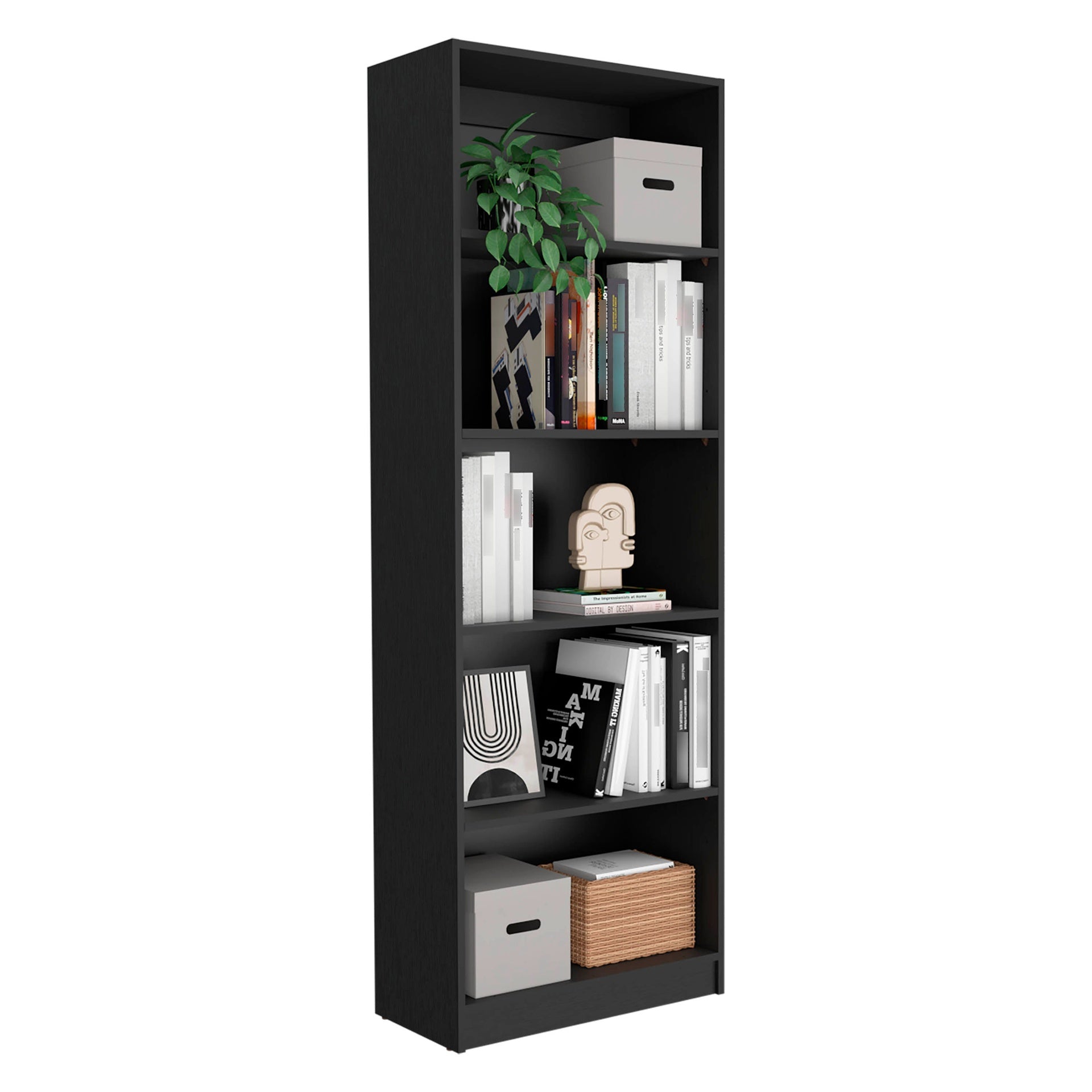 Wenge 3 Piece Living Room Set with 3 Bookcases