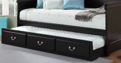 Bailee Black Finish Daybed (Twin) (Trundle not included)