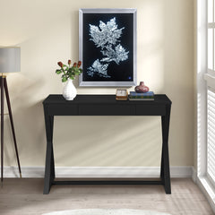 Nalo Charcoal Finish Console Table