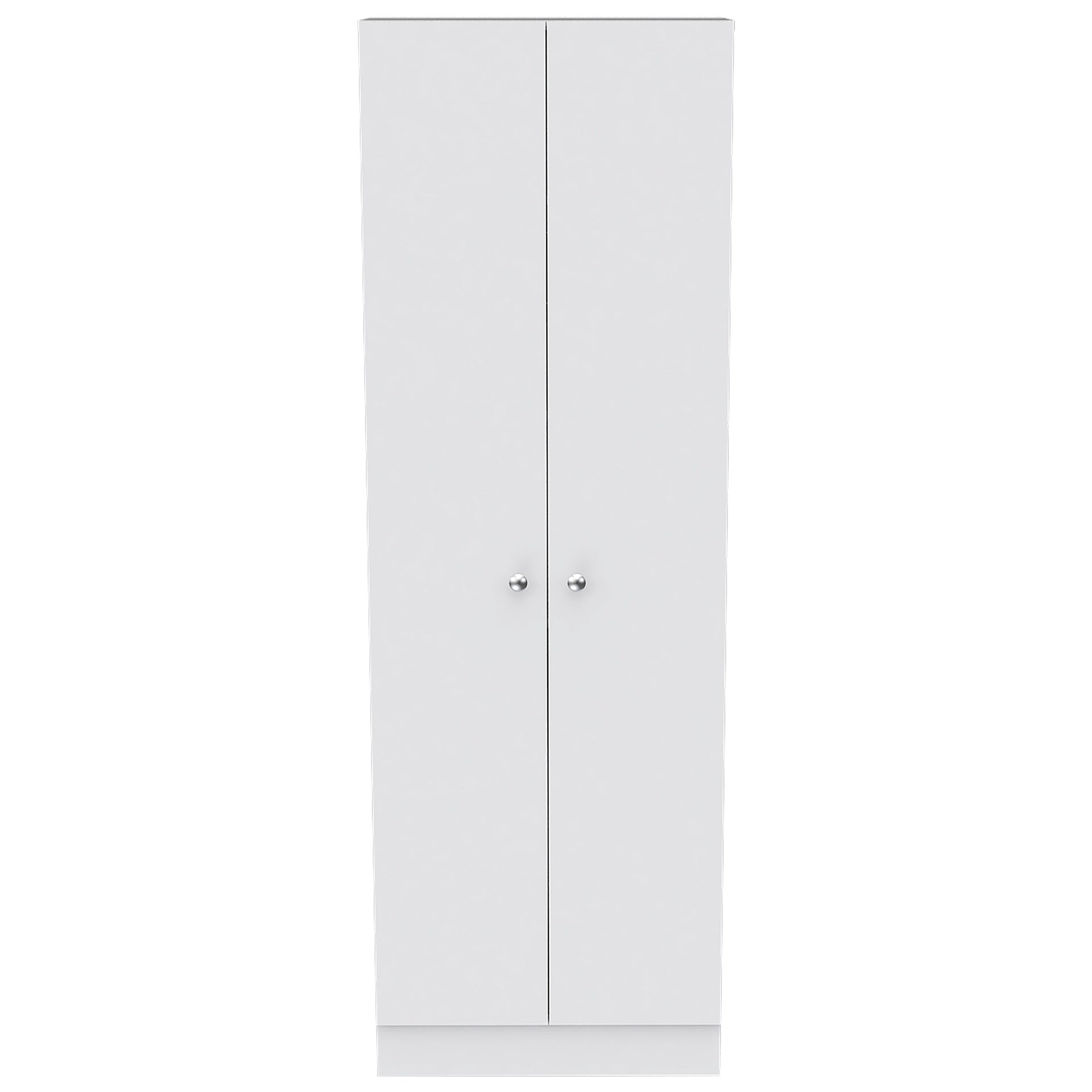 Multistorage Pantry Cabinet, Five Shelves, Double Door Cabinet -White