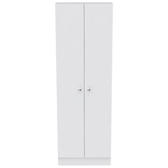Multistorage Pantry Cabinet, Five Shelves, Double Door Cabinet -White