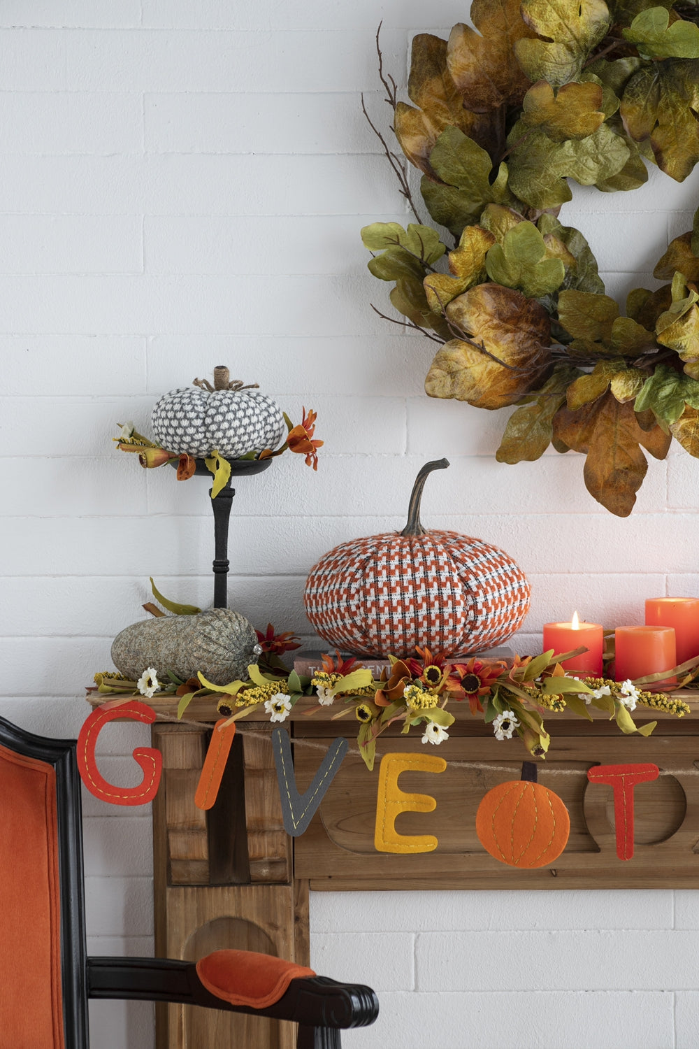 Set of 2, 10.2x10.2x9.5" Fabric Orange Pumpkin, Pumpkin Ornament Decor for Holiday Harvest Festival Fall Festival & Thanksgiving