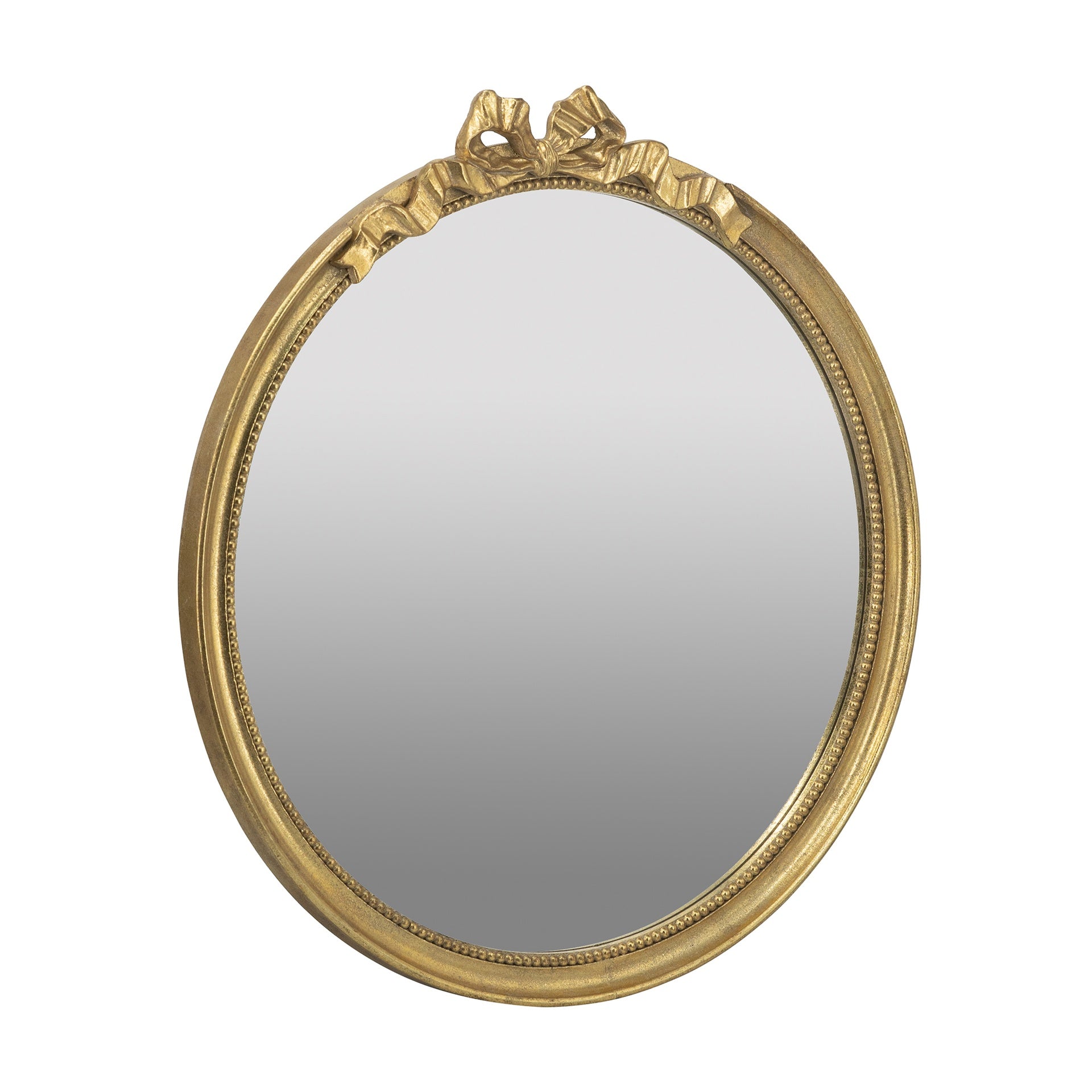 30" x 32.1" Round Decorative Wood Frame Wall Mirror
