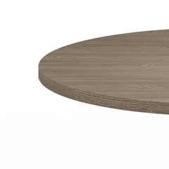 Taranto 59" Round White and Gray Dining Table