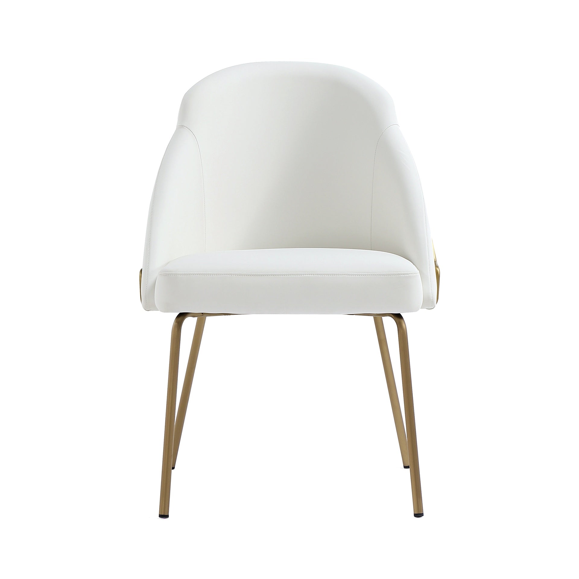 Dining Chair in White and Gold