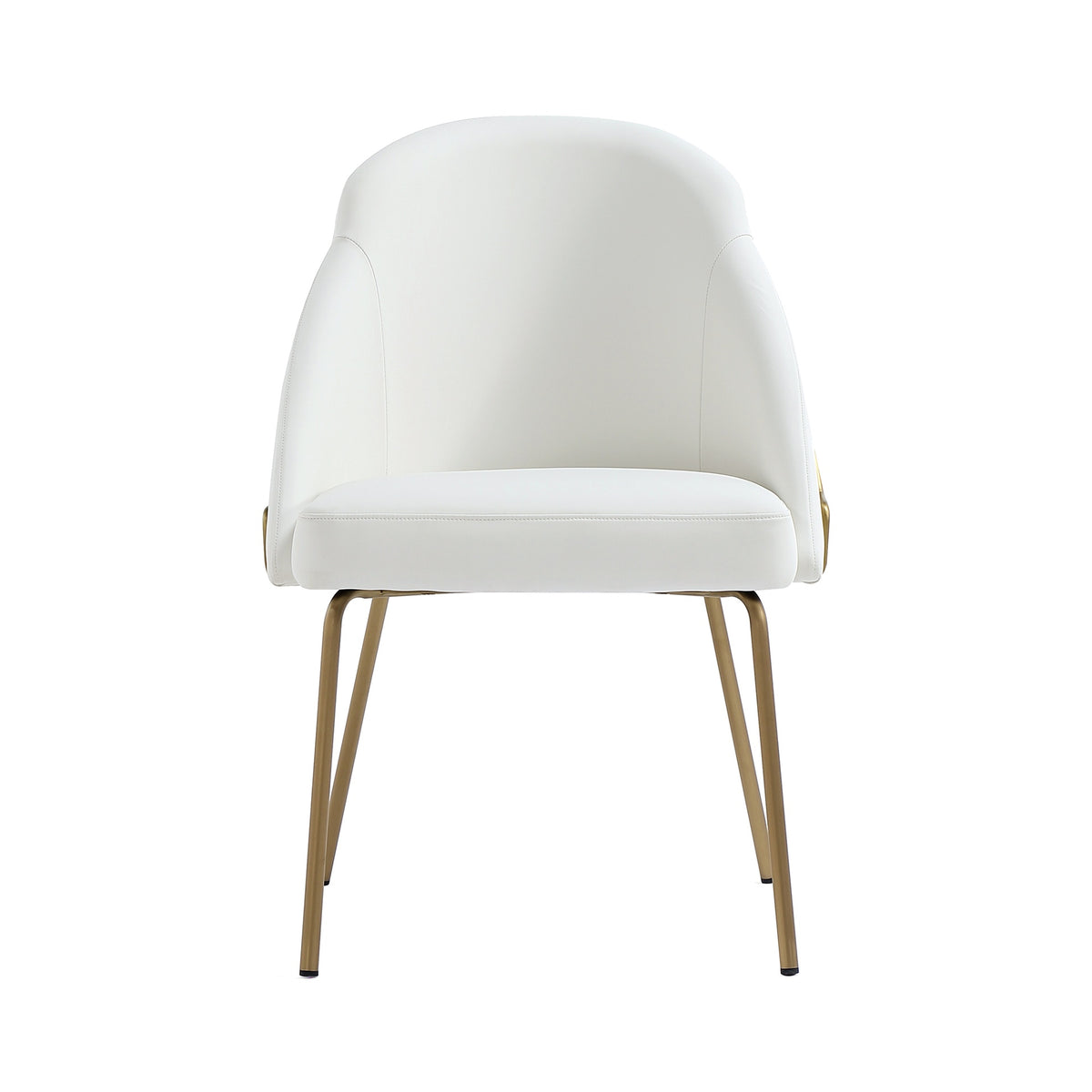 Dining Chair in White and Gold