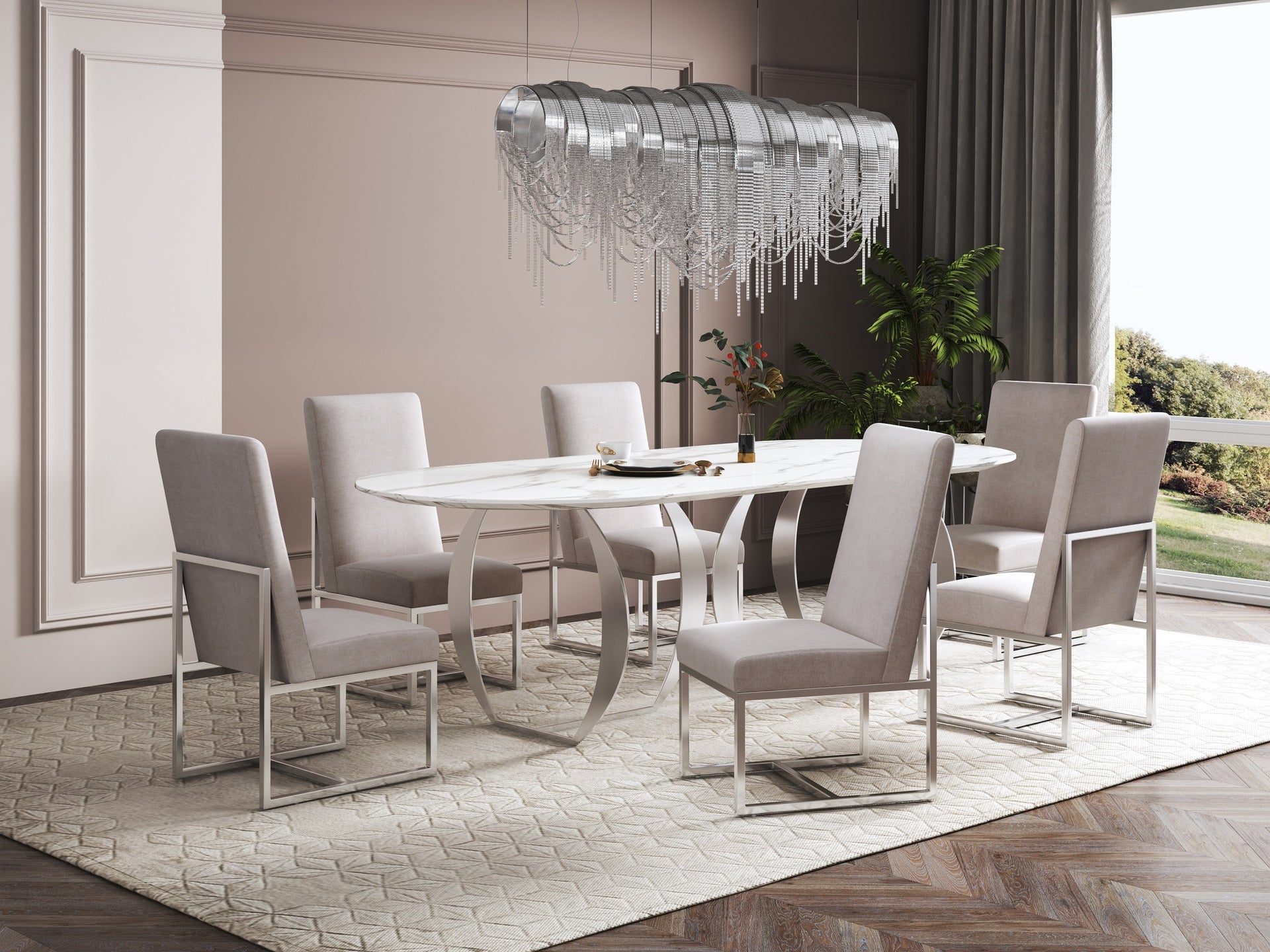 Dining Chair in Champagne