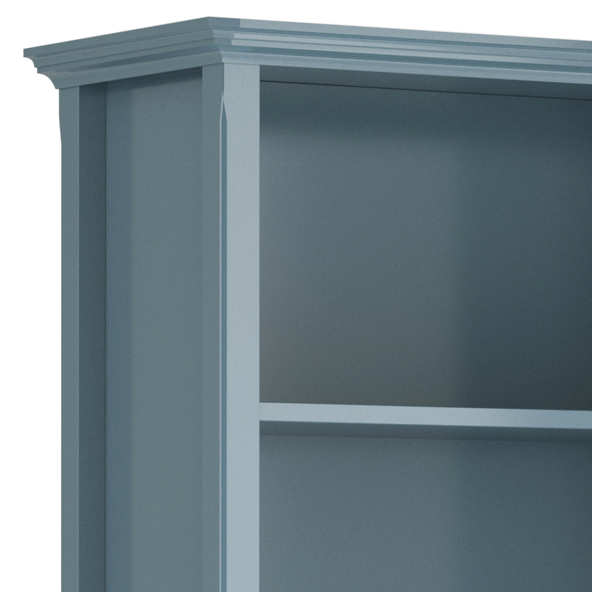 Amherst 30 inch Solid Wood 5 Shelf Bookcase in French Blue