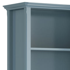 Amherst 30 inch Solid Wood 5 Shelf Bookcase in French Blue