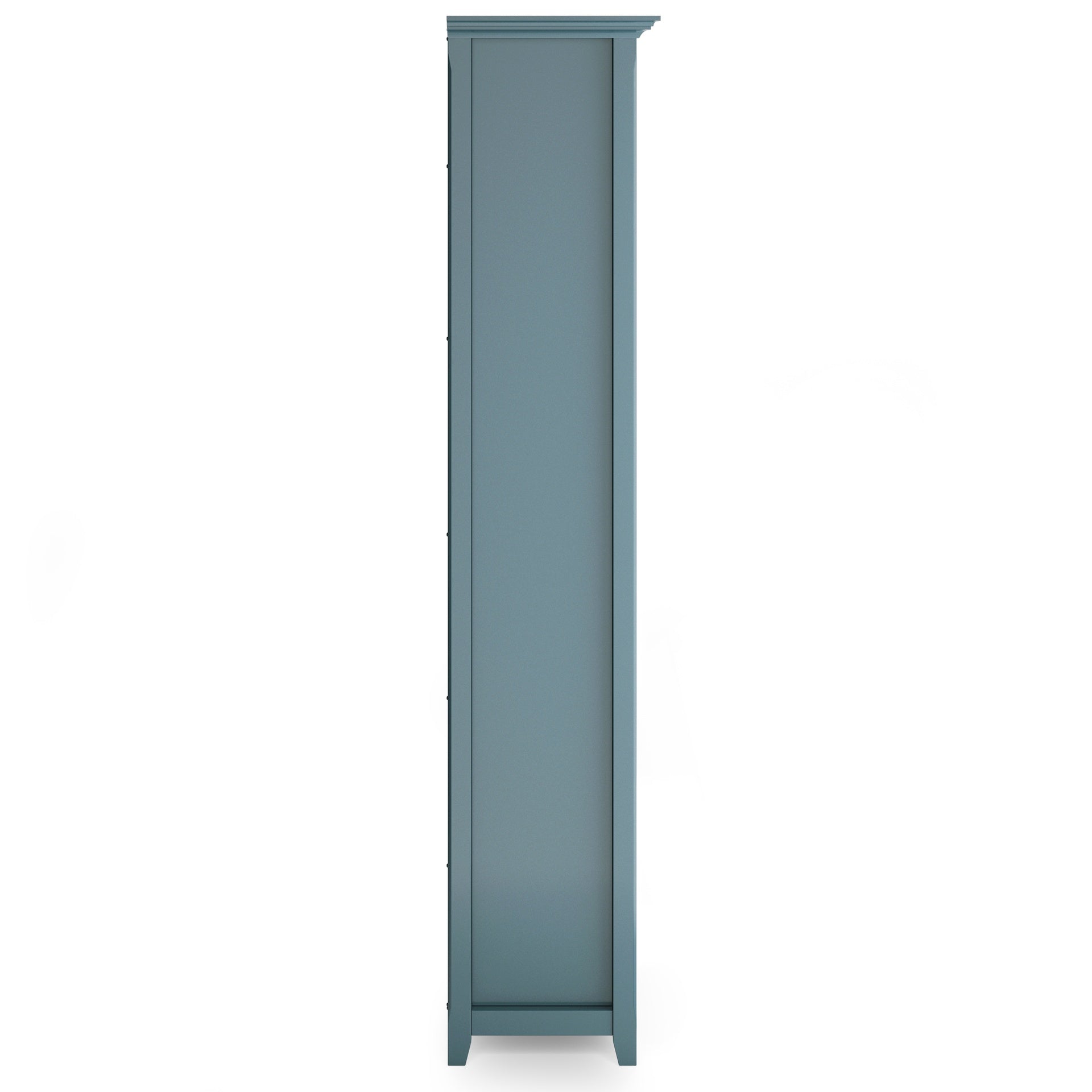 Amherst 30 inch Solid Wood 5 Shelf Bookcase in French Blue