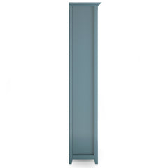 Amherst 30 inch Solid Wood 5 Shelf Bookcase in French Blue