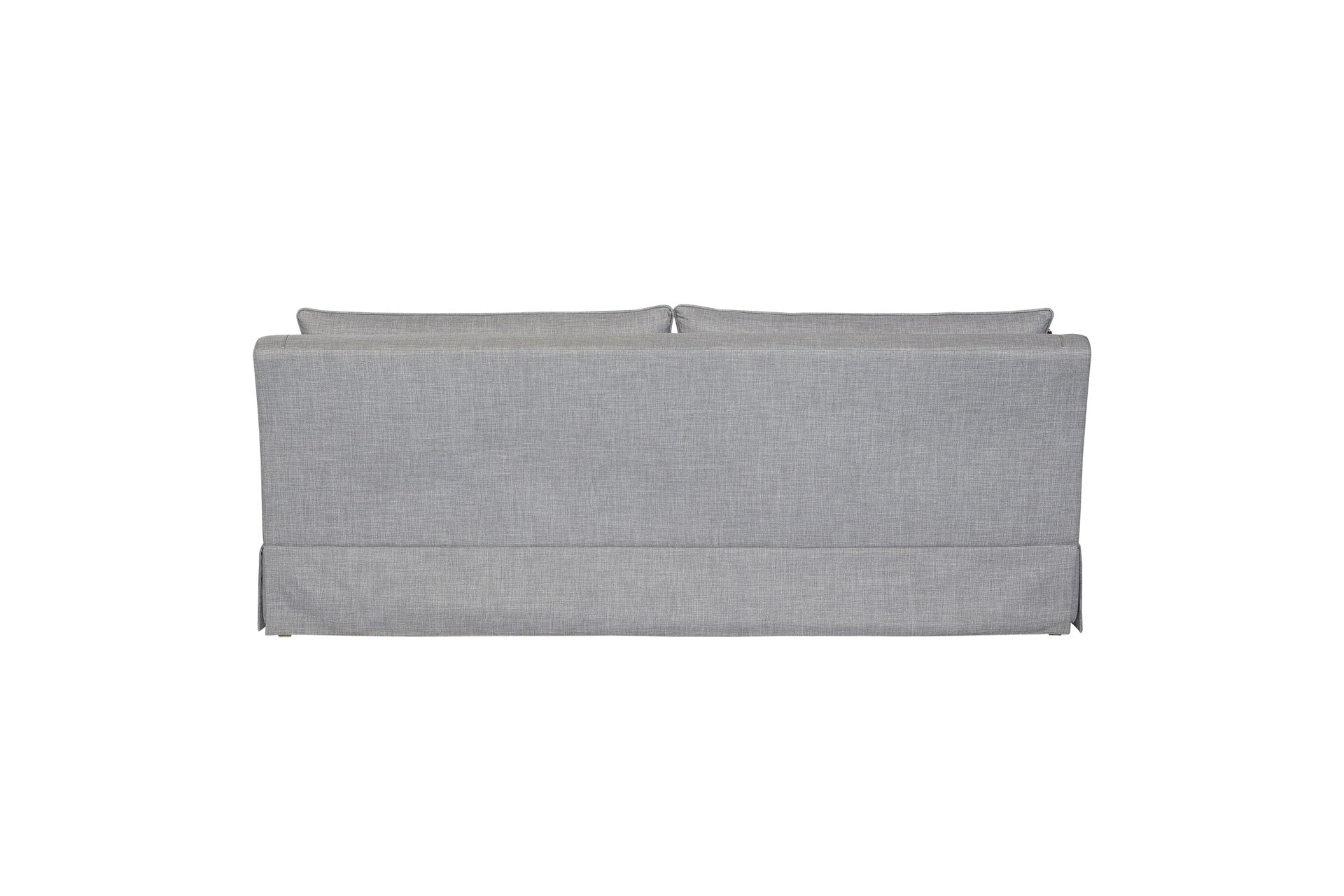 Sofa with Skirt and Reversable Cushions and 2 Pillows