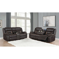 Brazelton Brown 2-piece Pillow Top Arm Motion Living Room Set