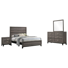 Cabrillo Grey Oak 4-piece Full Bedroom Set