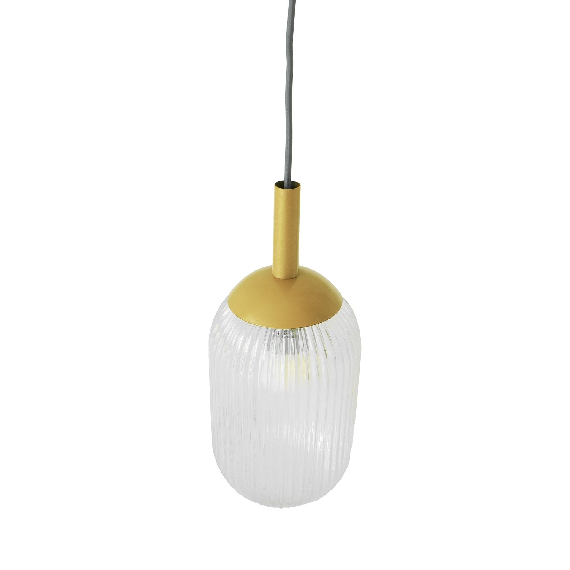 Gemma Pendant Lamp - Gold and Clear  110-120V 1PC