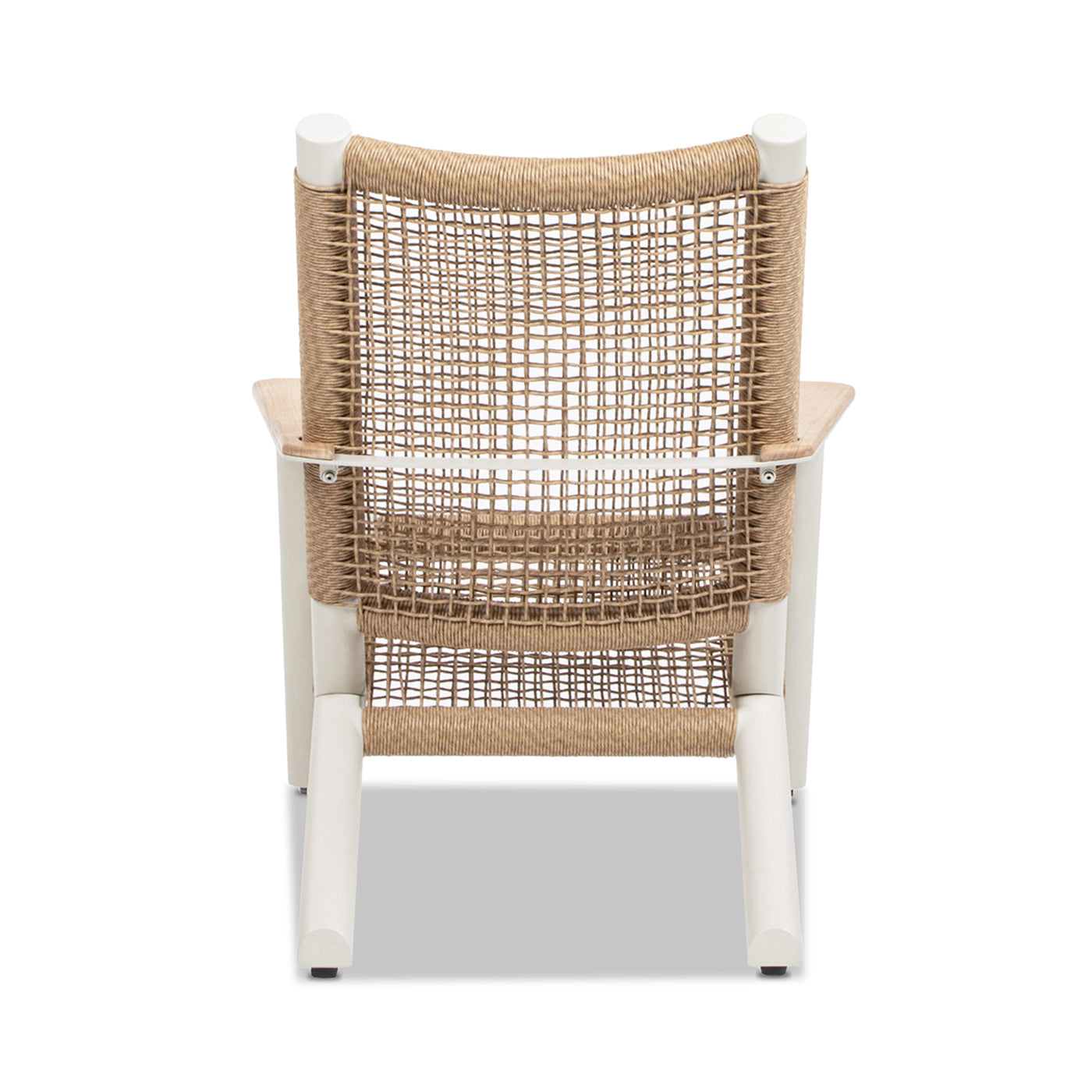 Atlas Adirondack Outdoor Lounge Chair Natural Beige All Weather Wicker