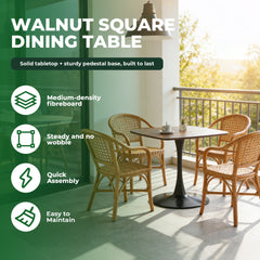 Halloween 31.5INCH DINING TABLE WALNUT