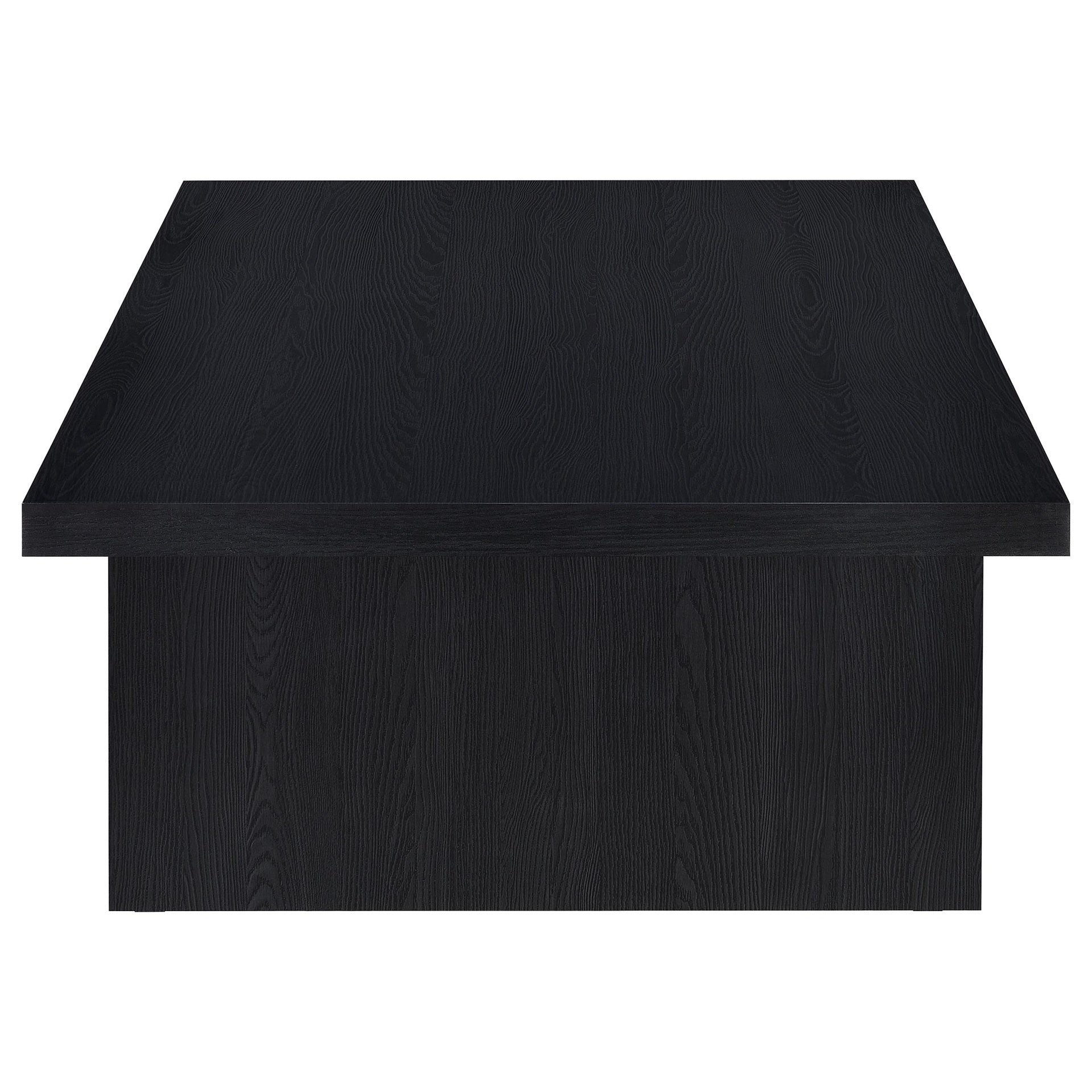 Caroline Black Rectangular Engineered Laminate Coffee Table