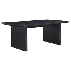 Mason Black with Removable Extension Leaf Dining Table
