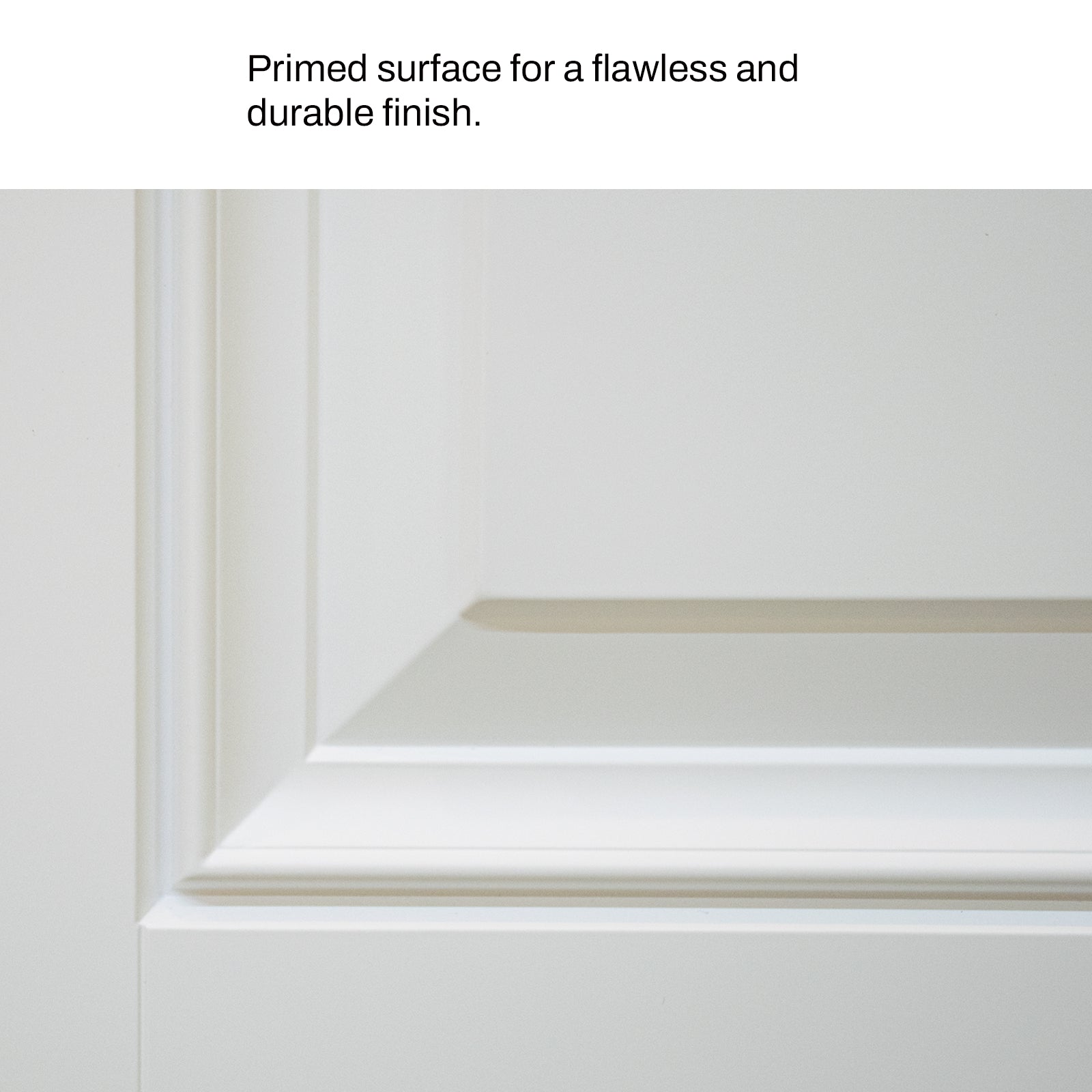 36 x 80 Smooth Fiberglass Entry Door with Brickmould,3/4 View Frosted Glass - Classic Style for Home's Front Entrance, Vinyl Frame, Right Hand Inswing,White Primed Knock-Down Door New Packaging