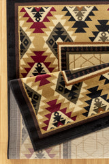 Tribes GC_YLS4007 Cream 5 ft. 3 in. x 7 ft. 3 in. Southwest Area Rug