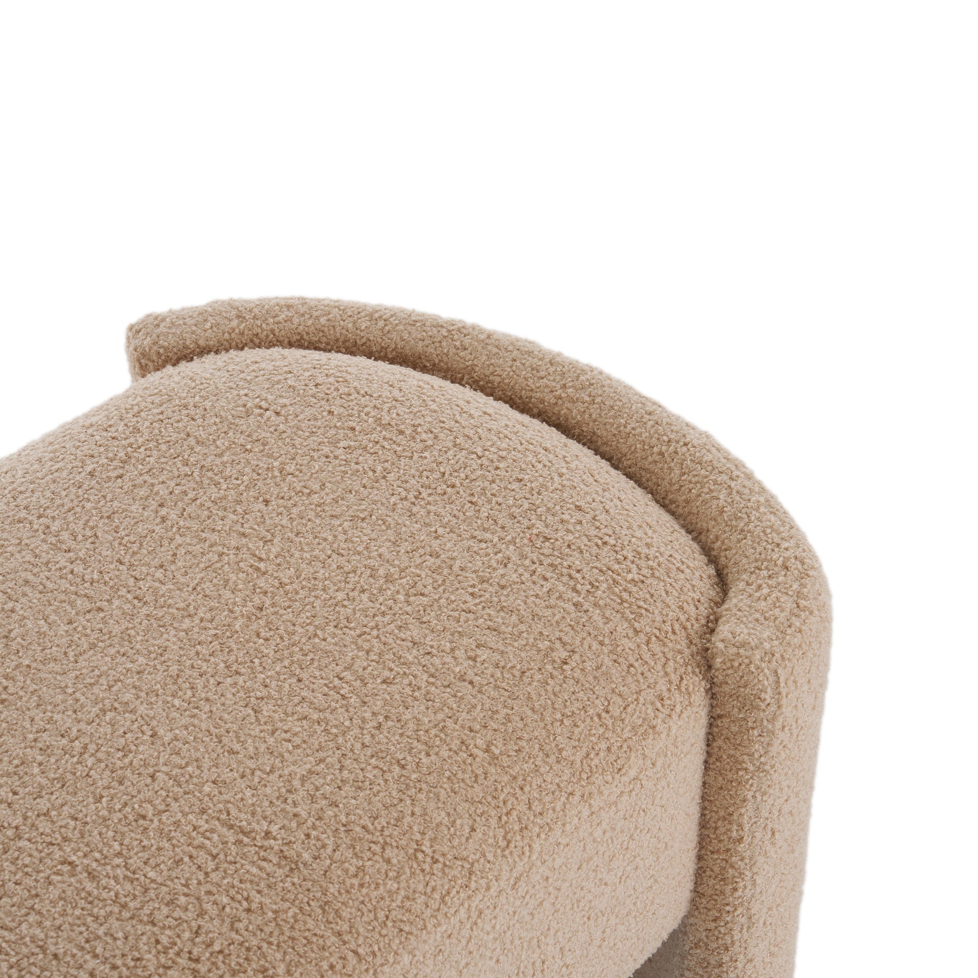 Elegant and Simple Long - shaped Ottoman Bench, Light Camel