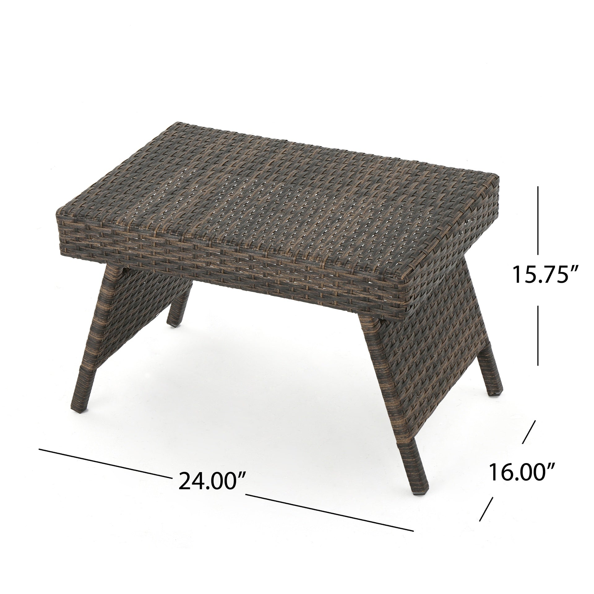 SALEM PE WICKER SNACK TABLE