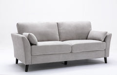 Damian 77" Light Gray Woven Fabric Sofa