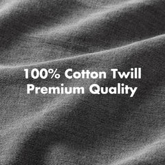3PCS Full/Queen Twill Washed Duvet Set