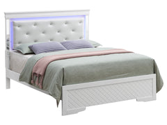 Verona G6790C-QB3 Queen Bed , Silver Champagne