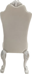 Ivory and Bone White Side Chair with Claw Legs (Set of 2)