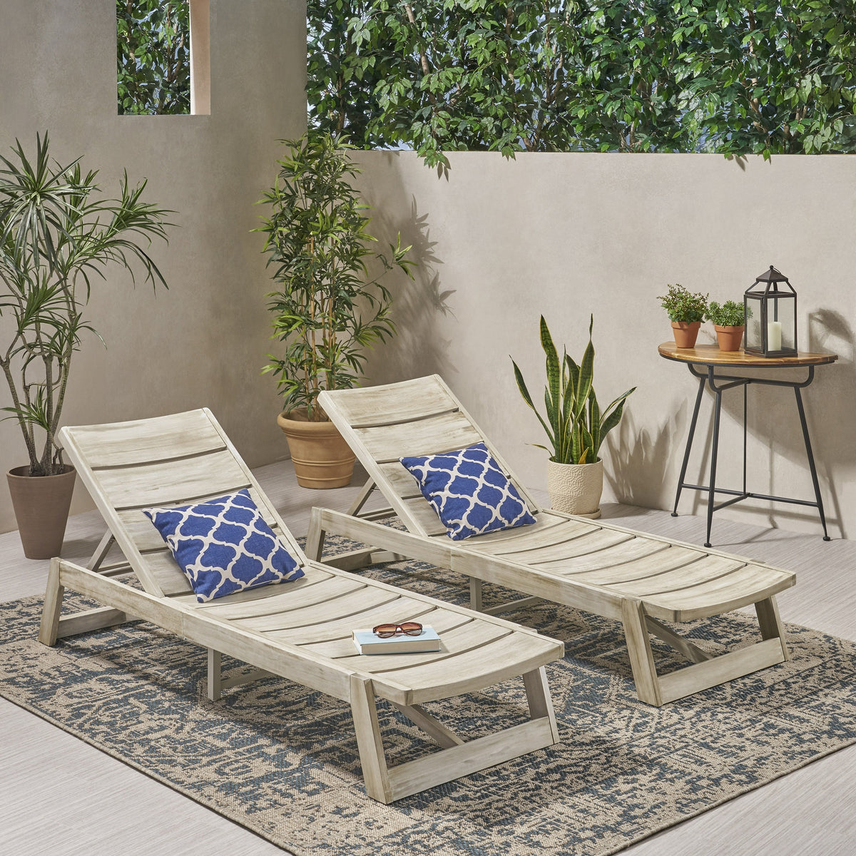 MAKI CHAISE LOUNGE( SET OF 2 )
