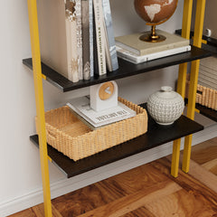 Industrial Lift Top Coffee Table with Hidden Storage Compartment, Metal Frame, Lift Top Cocktail Table with Storage Space for Living Room,Black/Golden
