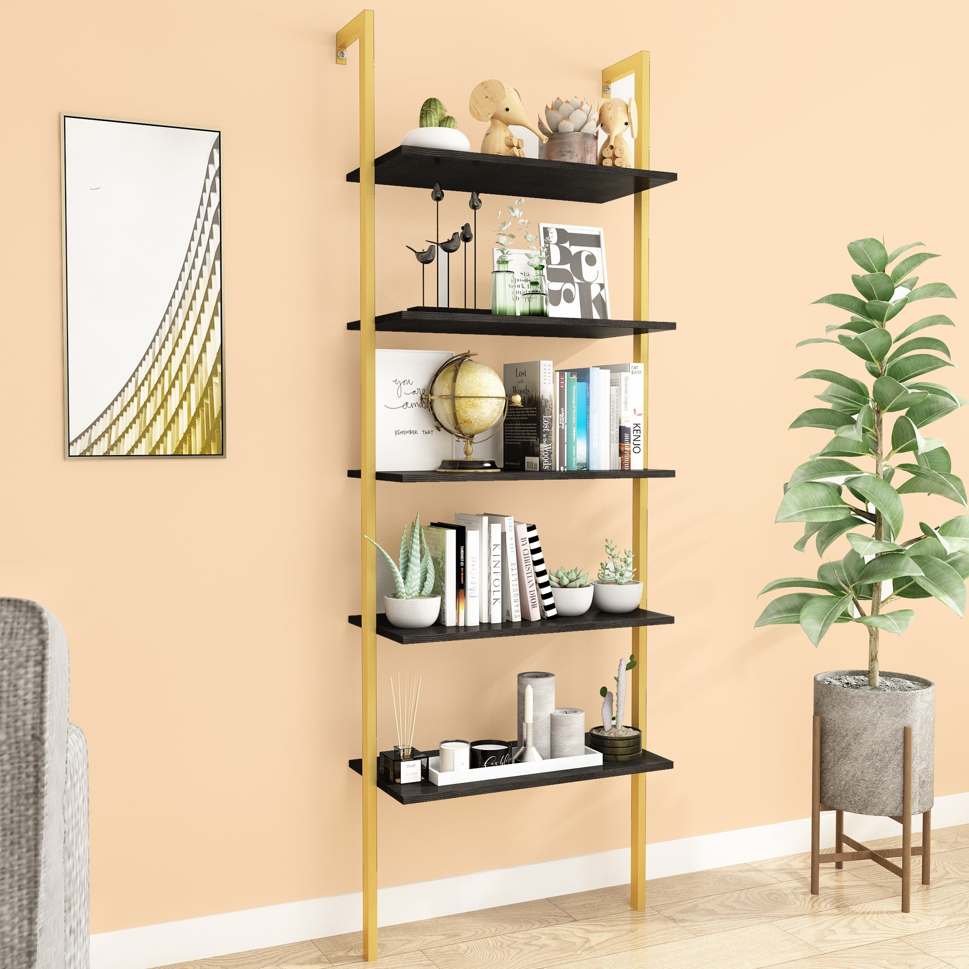 Industrial Lift Top Coffee Table with Hidden Storage Compartment, Metal Frame, Lift Top Cocktail Table with Storage Space for Living Room,Black/Golden