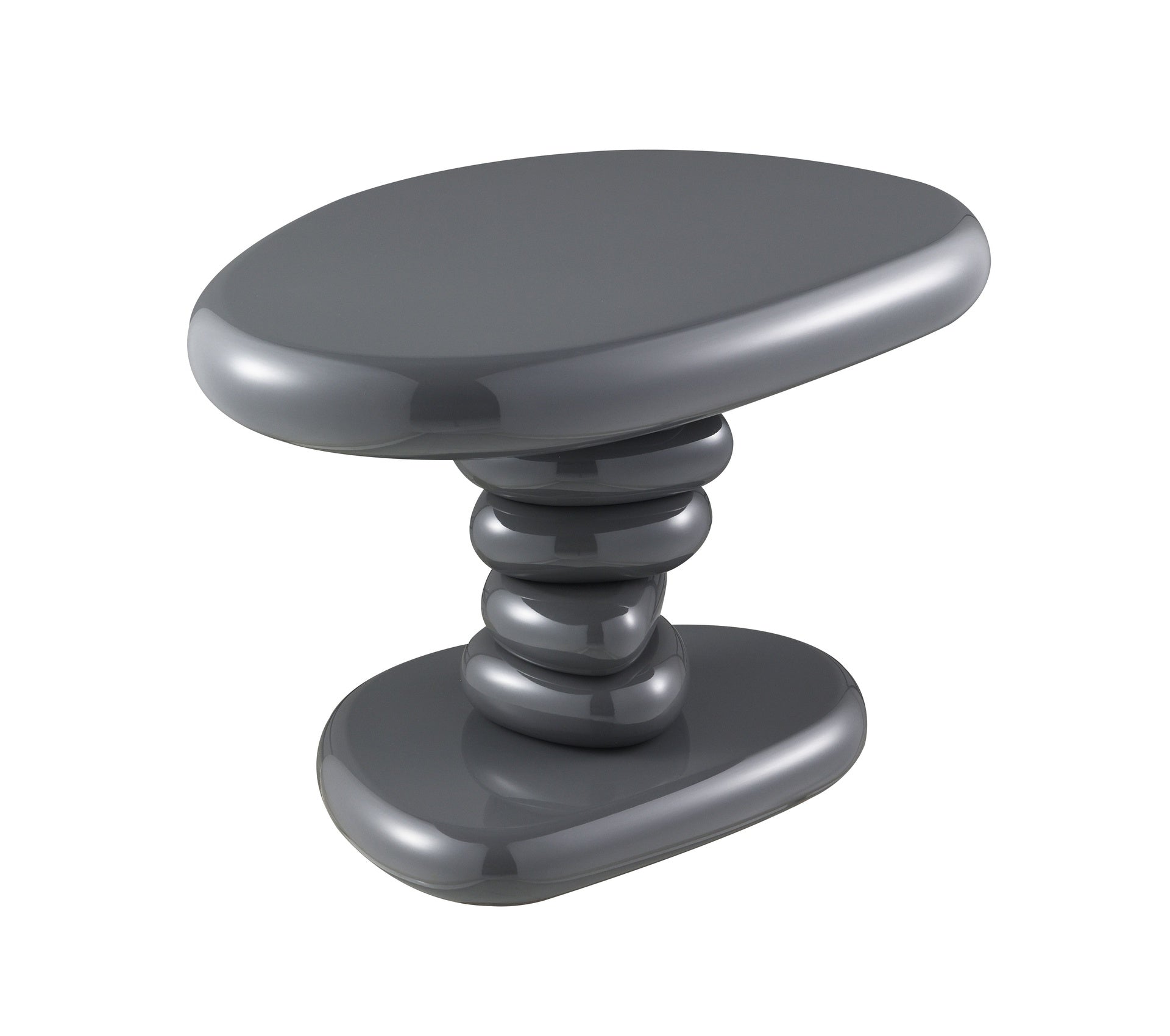 Charlene Gray High Gloss End Table