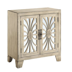Nalani Antique White Finish Console Cabinet