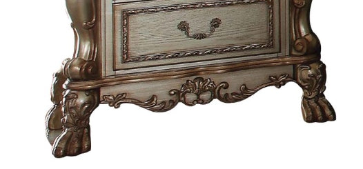 Dresden Gold Patina & Bone Finish Nightstand