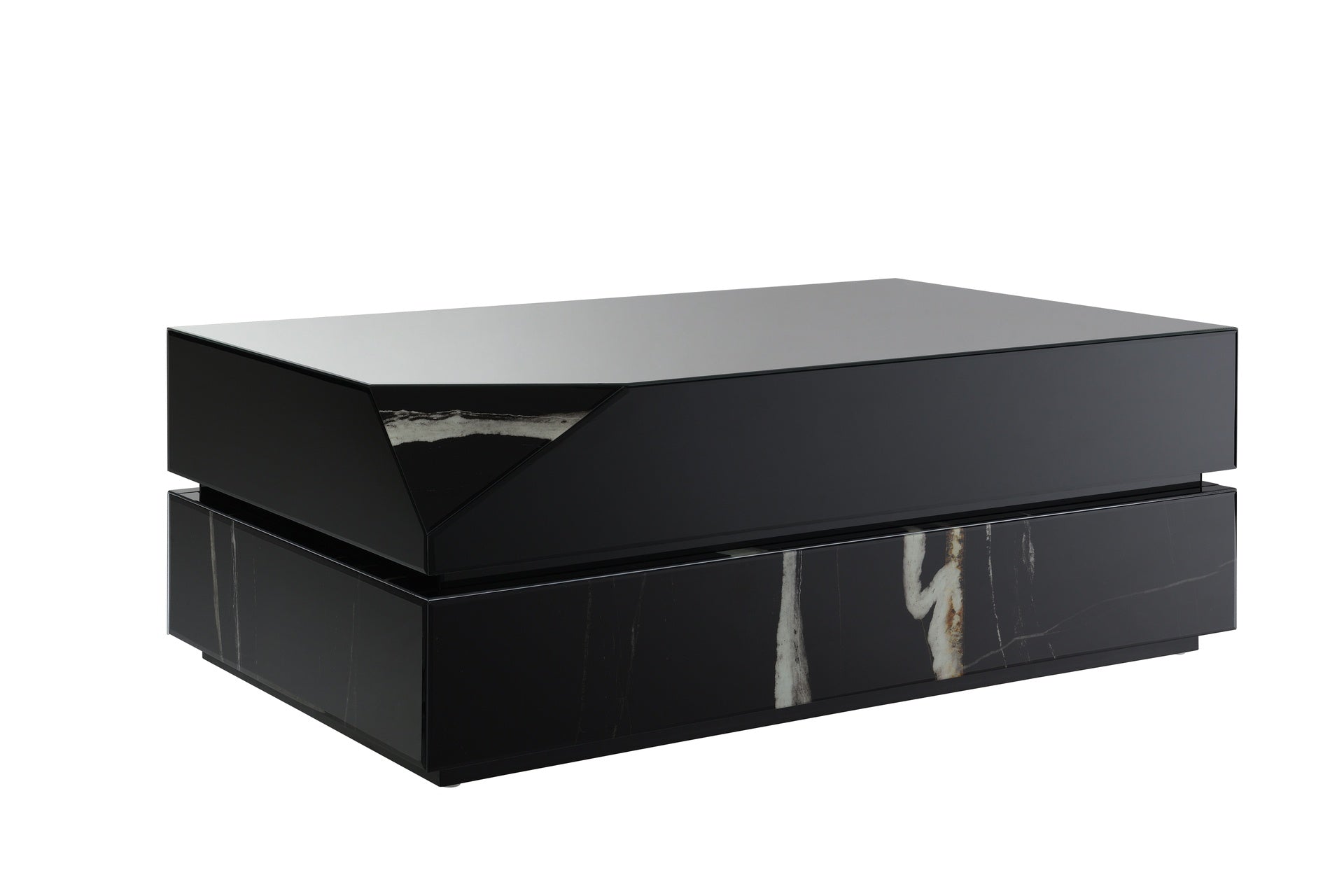 Wenona Black Mirrored Finish Coffee Table