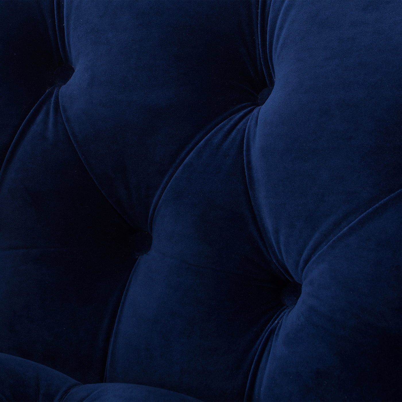 La Rosa Victorian Tufted Upholstered Accent Chair, Navy Blue Velvet