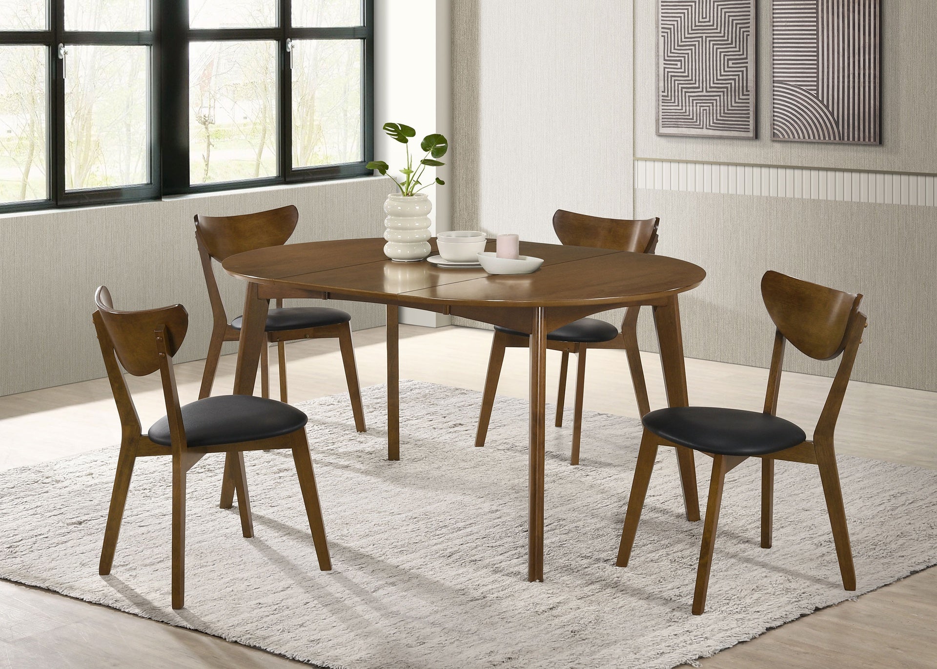 Linnea Dark Walnut 5-piece Dining Set