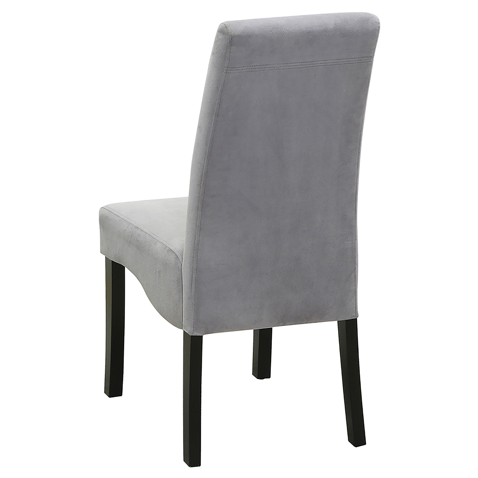 Grey and Black Upholestered Dining Chair (Set of 2)