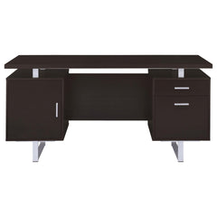 Cappuccino 2-drawer Floating Top Office Desk