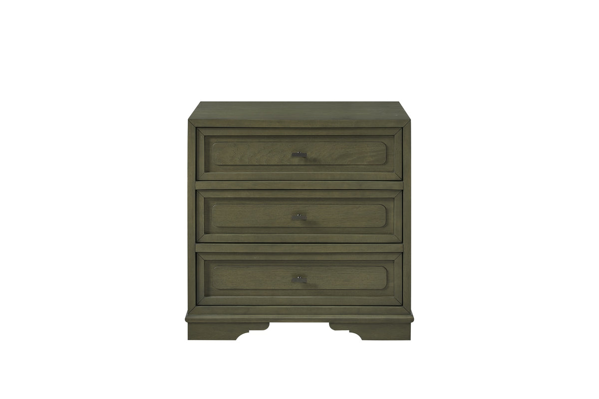 3 Drawer Nightstand - Pistachio