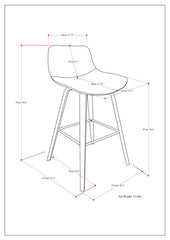Randolph Bentwood Counter/ Bar Height Stool (Set of 2)