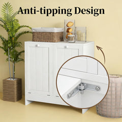 Hidden Laundry Hamper Cabinet,Tilt-out Laundry Storage Cabinet