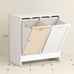 Hidden Laundry Hamper Cabinet,Tilt-out Laundry Storage Cabinet
