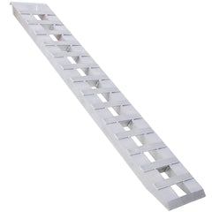Heavy-Duty Ramps with Top Hook Attaching End, Universal Loading Ramp for Motorcycle, Tractor, ATV/UT 84" X 14" 6600 LBS 1 Pair 2 Ramps Silver Aluminum