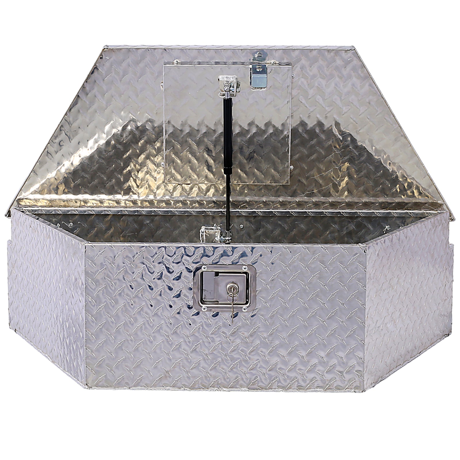 39inch Aluminum tool box,heavy duty truck bed tool box,outdoor trailer pickup storage tool box,RV storage organizer,underbody box w/lock keys,silver 39x16.5x11.8inch