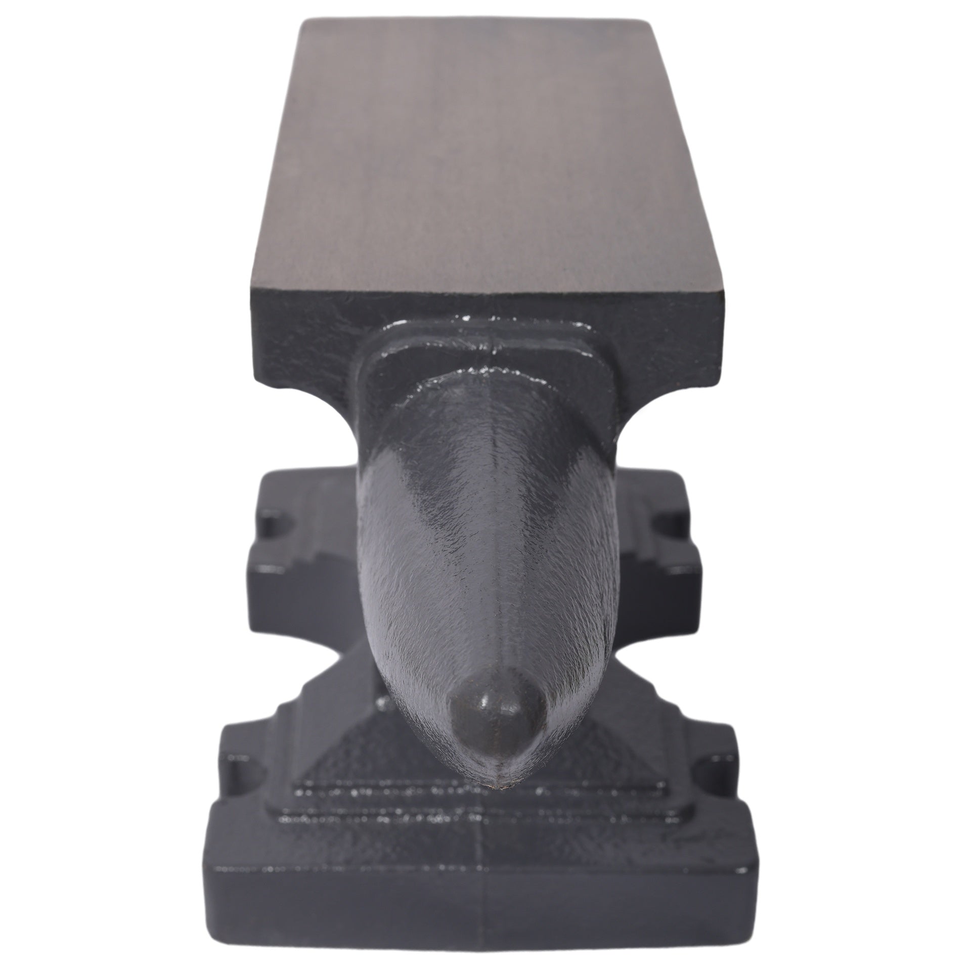 24LB(11KG) Cast Iron Anvil,with Single Horn Round Horn and Stable Base,for Bending, Shaping,and Twisting,Gray